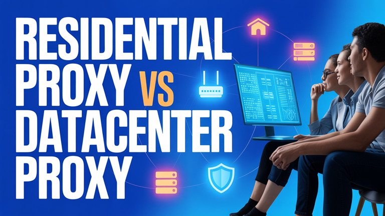 rezidenční proxy vs. proxy datového centra